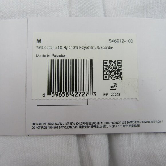 Nike Everyday Ankle Socks White (6 Pack) Women's 6-10 / Youth 5Y-7Y NEW - Picture 8 of 8